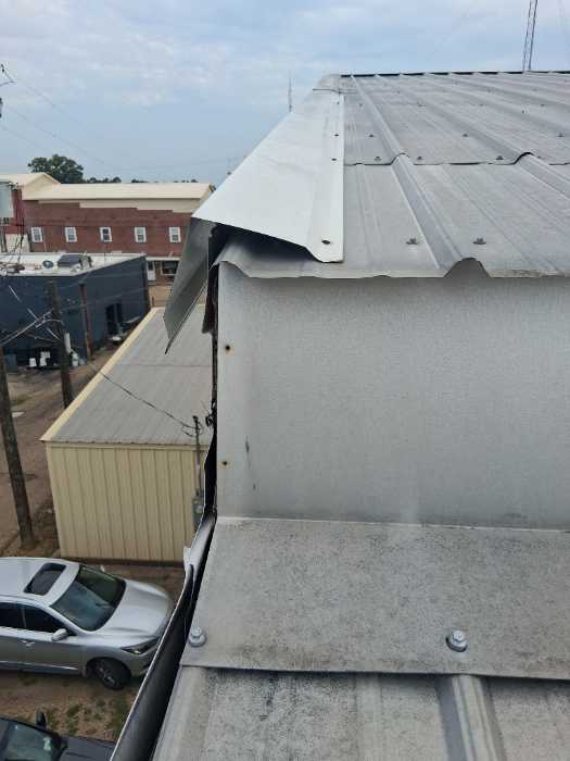 Installing core mold and cable cap flashing the roof in Magee, MS, photo 2