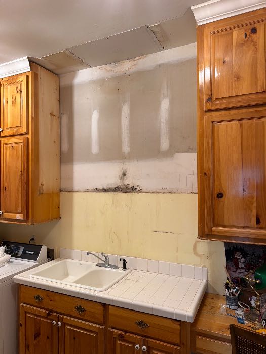 Demoing old cabinets prepping to rebuild for new cabinets in Pearl, MS, photo 2