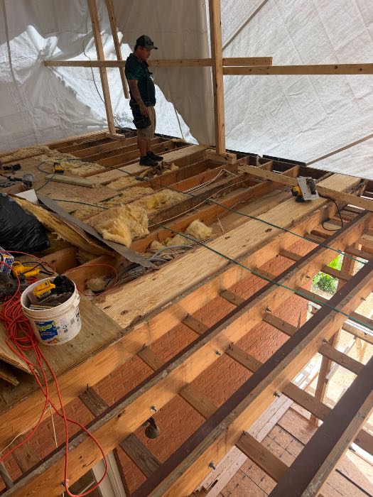 Reinforcing subfloor for column in Pearl, MS, photo 2