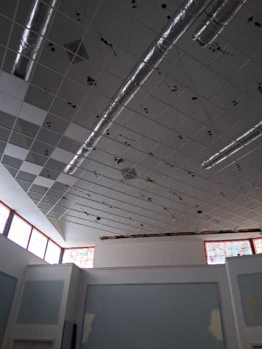 Installing the custom suspended ceiling in Richland, MS, photo 3