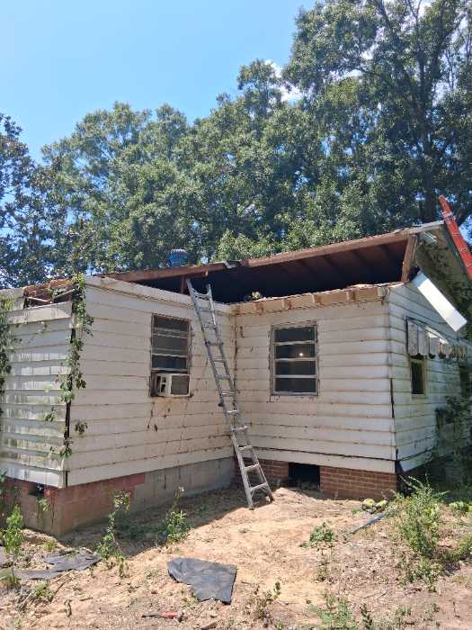 Assessment of roof damage and scope of work necessary to rebuild substructure in Terry, MS