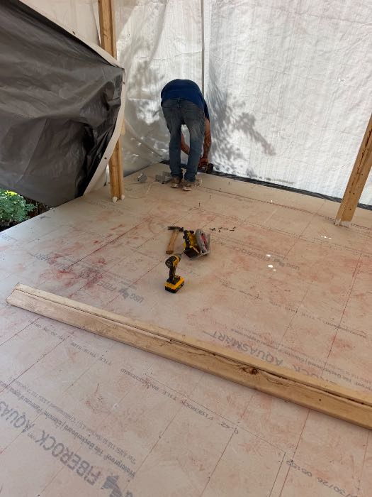 Waterproofing top floor to lay brick pavers in Pearl, MS, photo 2