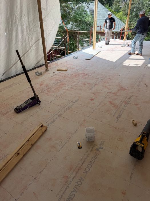 Waterproofing top floor to lay brick pavers in Pearl, MS, photo 3