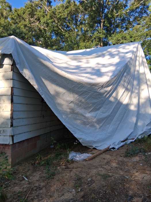 Framing substructure for a roof installation in Terry, MS, photo 2