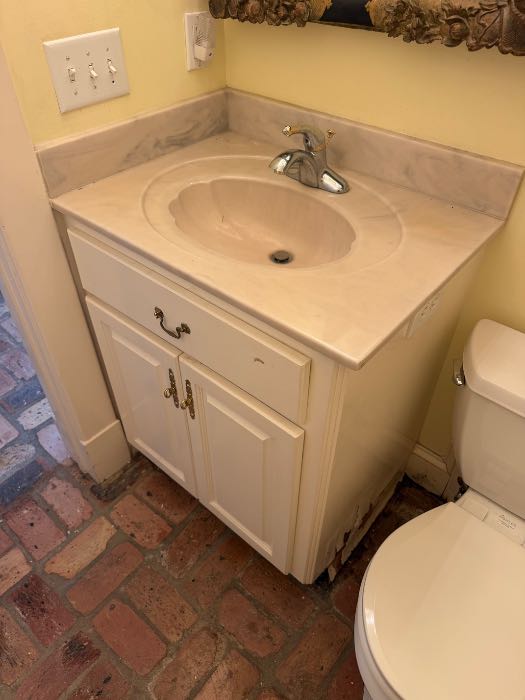 Rebuilt, new vanity painted back installed old countertop in Pearl, MS, photo 2