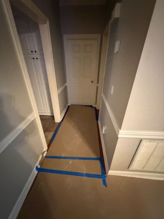 Cover floors from the place of entry to project in Flowood, MS