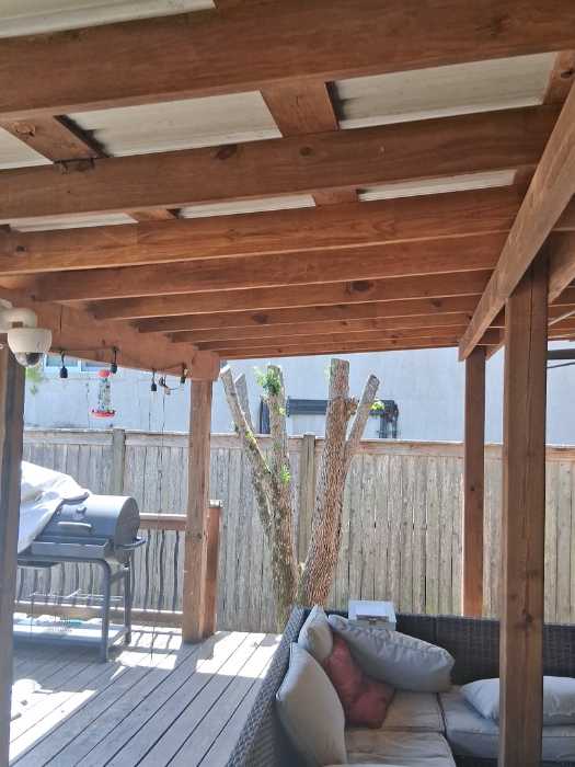 Demo framing under screen porch disconnected electrical wiring for reinstall in Brandon, MS