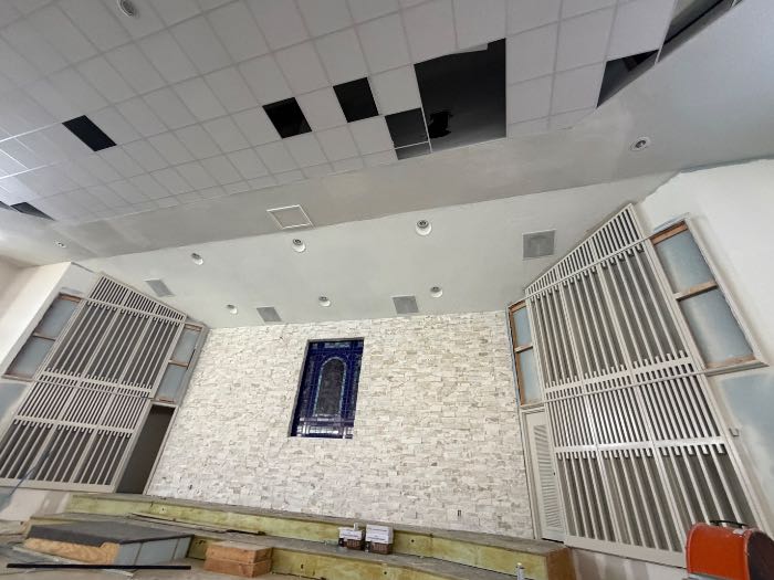 Painted vent covers, covered up electrical boxes on the stage, removed speakers in Richland, MS, photo 8