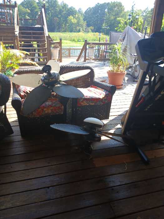 Took down fans and relocating them in Canton, MS