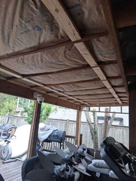 Installing insulation before soffit in Canton, MS, photo 2