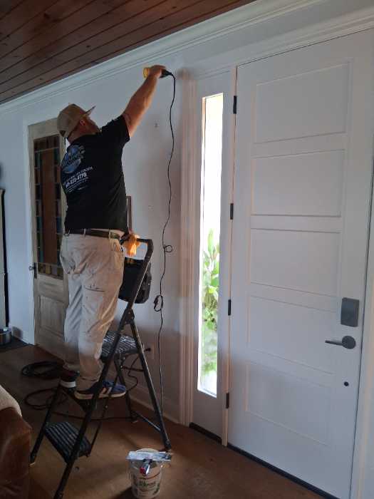 Adjusted door after installation touched up paint skim sheetrock in Gluckstadt, MS, photo 2