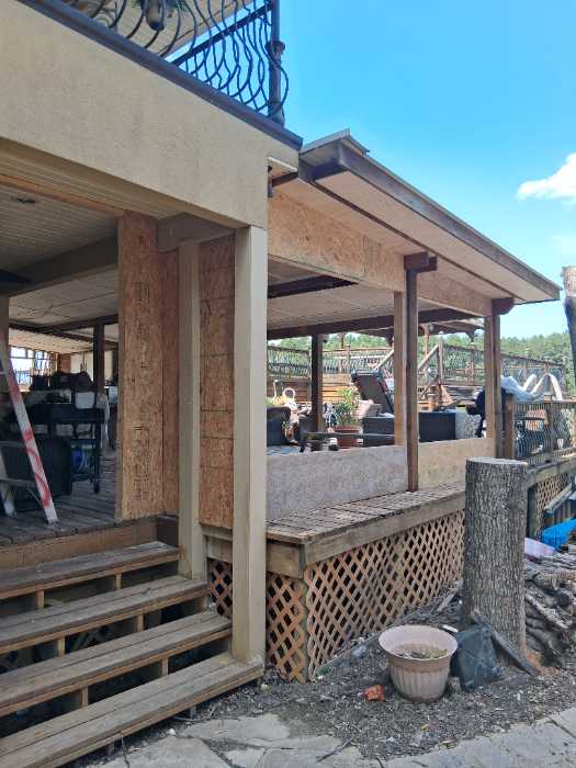 Closing in porch in Canton, MS