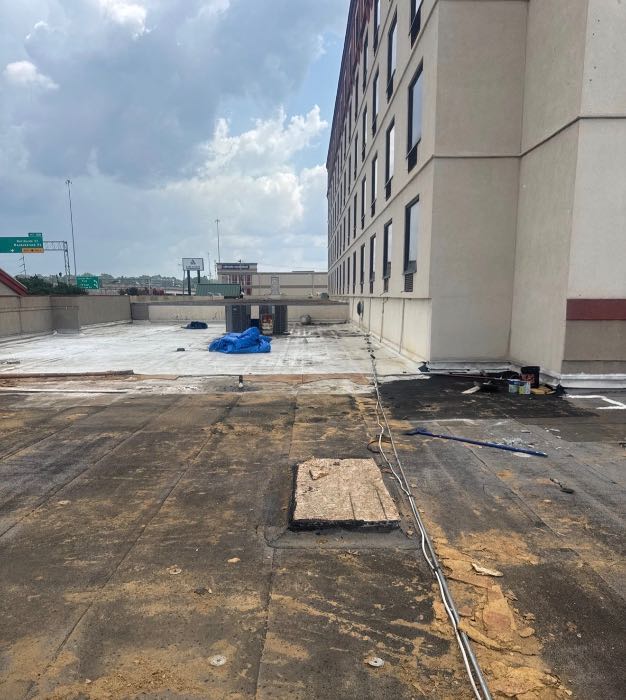 Commercial, TPO roof inspection in Brandon, MS