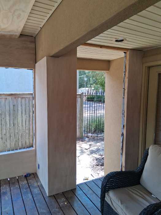 Installing interior paneling when closing in a porch in Brandon, MS, photo 3