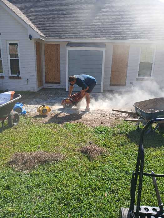 Taking up concrete of a back quarter in Brandon, MS, photo 3