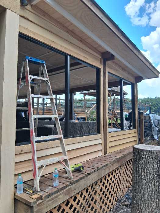 Installing Cypress siding in Canton, MS