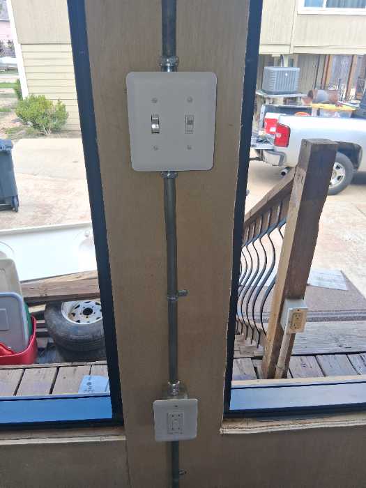 Trimming out electrical with ceiling fans light switches and plugs in Canton, MS, photo 3