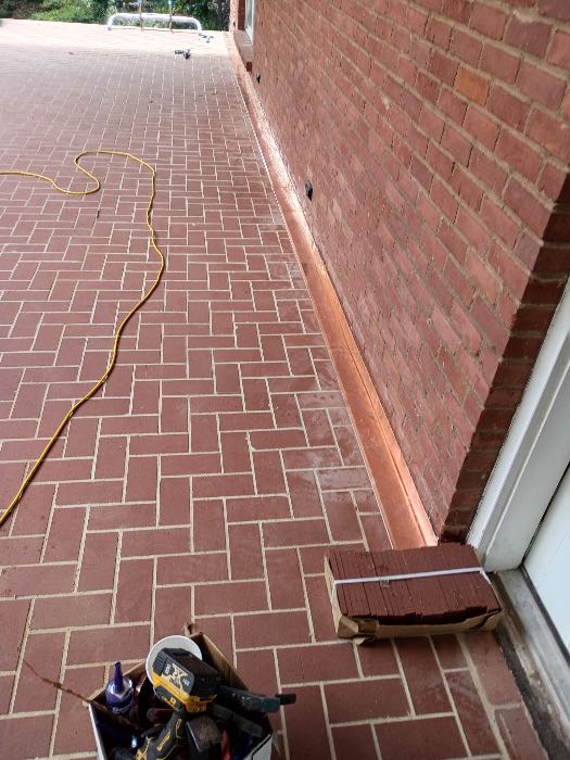 Installing new copper flashing in Pearl, MS