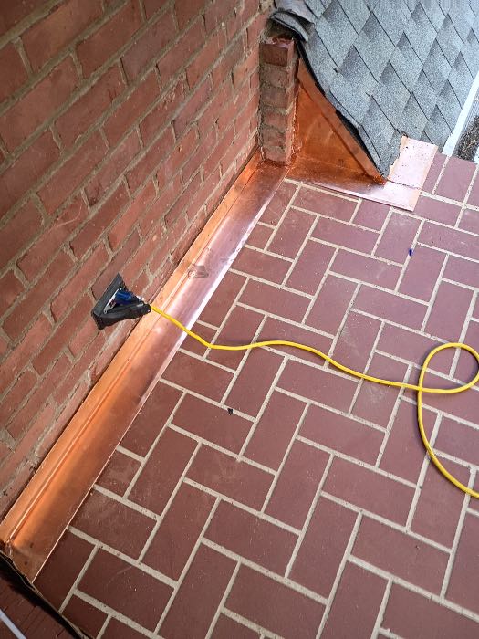 Installing new copper flashing in Pearl, MS, photo 2