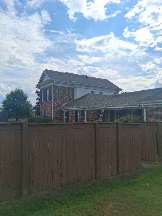 Replace damaged siding after roof install caulk and paint in Brandon, MS