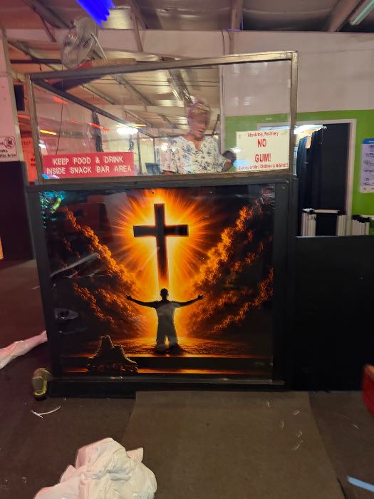 Install new decal at Funtime skating rink glory to God, photo 2