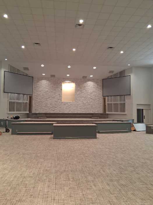 Punch list on the church in Richland, MS