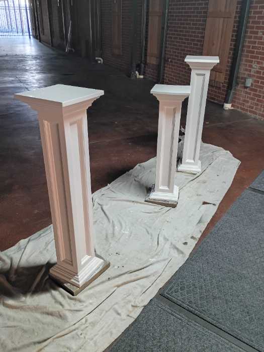 Painting wooden stands in Richland, MS, photo 2