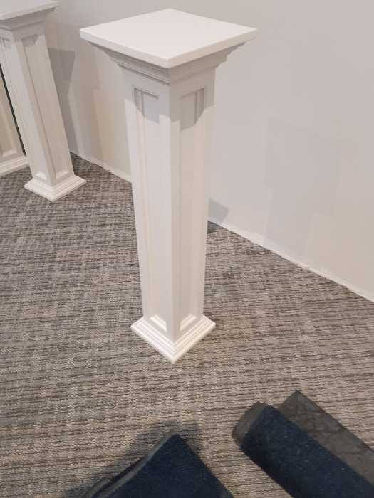 Caulking and painting a wooden podium in Richland, MS, photo 4