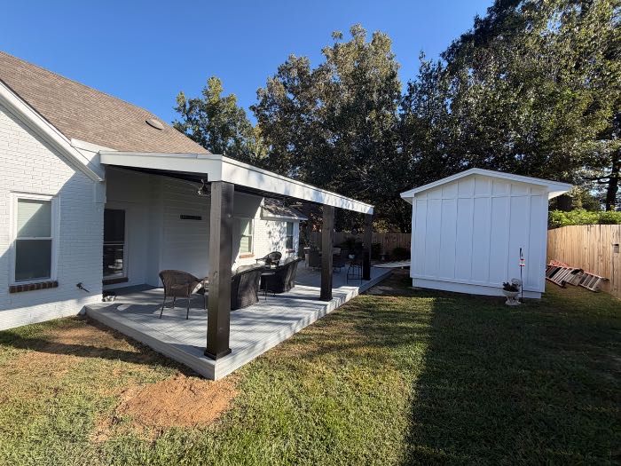 Lean too addition on back of house in Brandon, MS