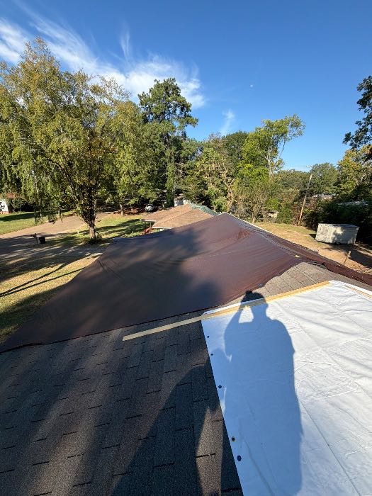 Checking tarp in Pearl, MS, photo 2