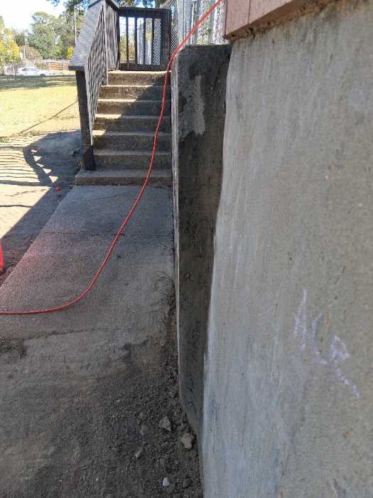 Repair concrete filling holes with dirt in Jackson, MS, photo 3
