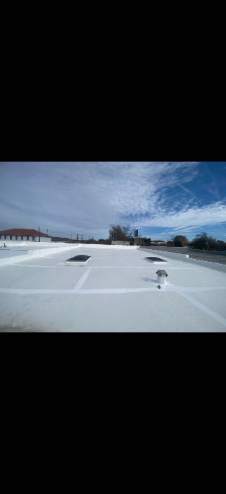 Seal TPO roof system seams with GAF high solids silicone product in Hattiesburg, MS