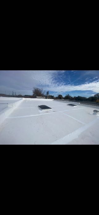 Seal TPO roof system seams with GAF high solids silicone product in Hattiesburg, MS, photo 2