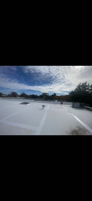 Seal TPO roof system seams with GAF high solids silicone product in Hattiesburg, MS, photo 3