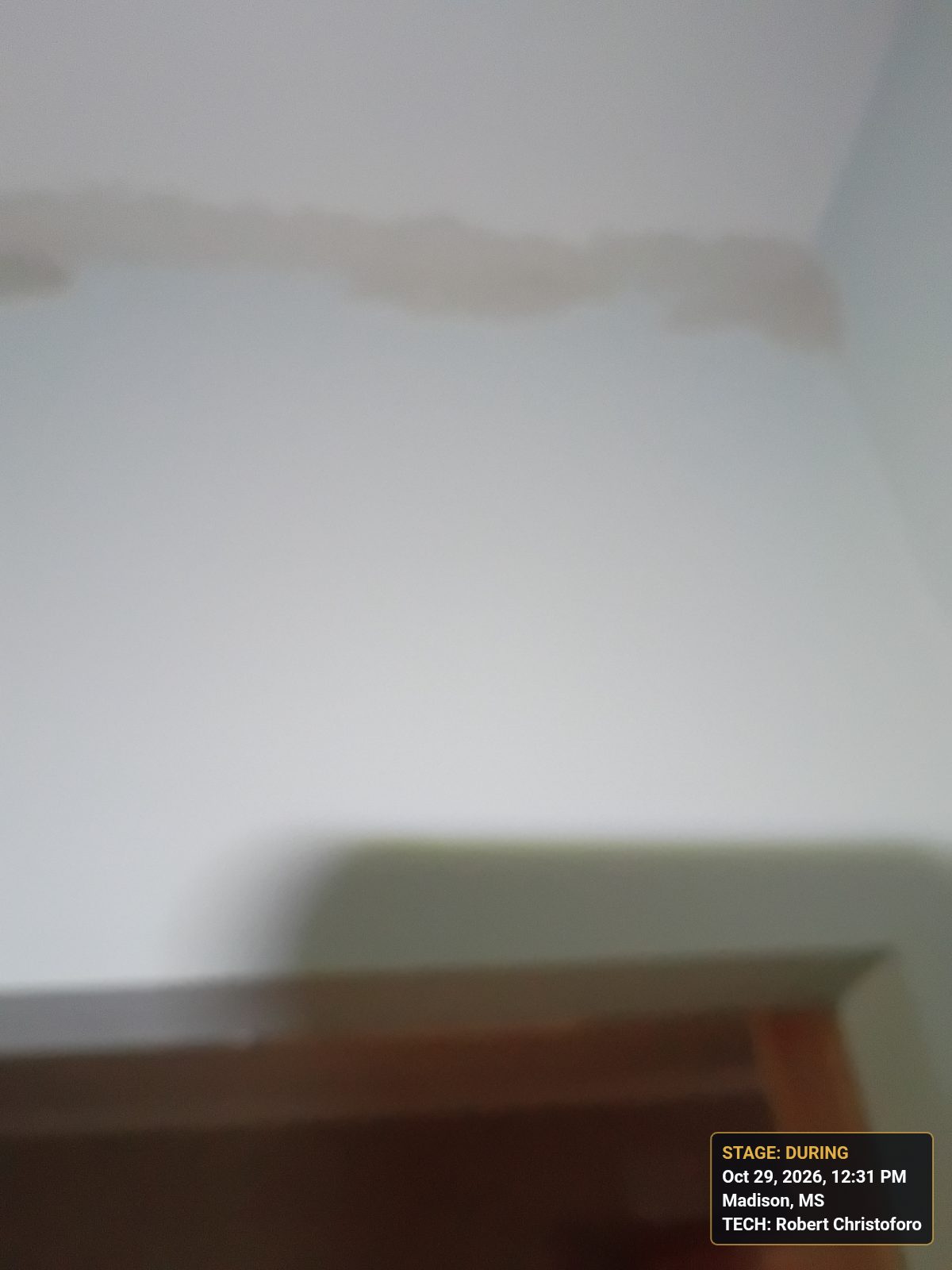 Mudding the seams in the ceiling and on the wall in Madison, MS, photo 6