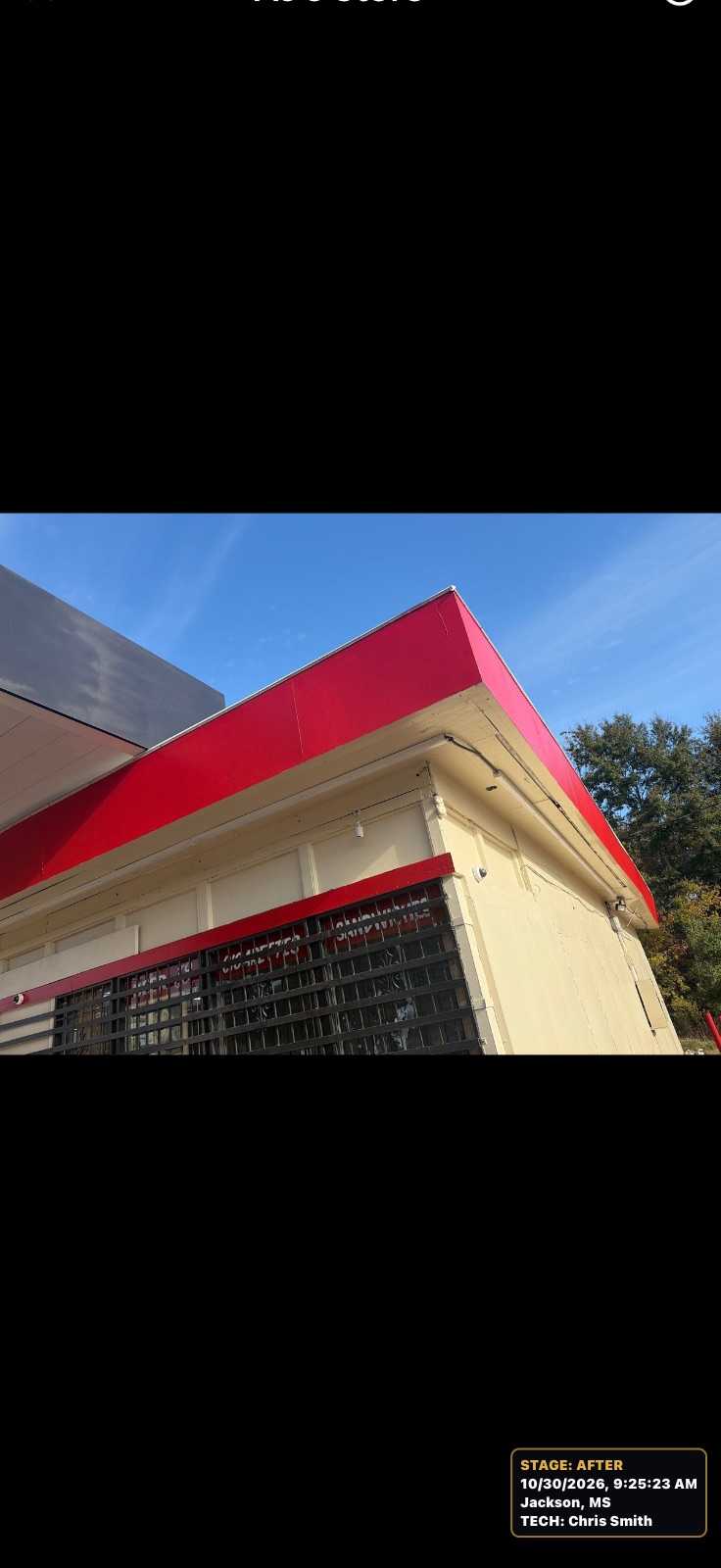 Installed new exterior soffit lights in Jackson, MS