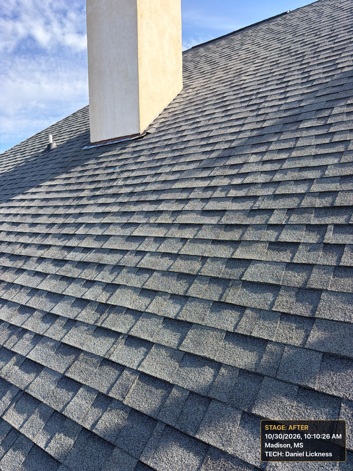Meeting with engineer for roof inspection in Madison, MS