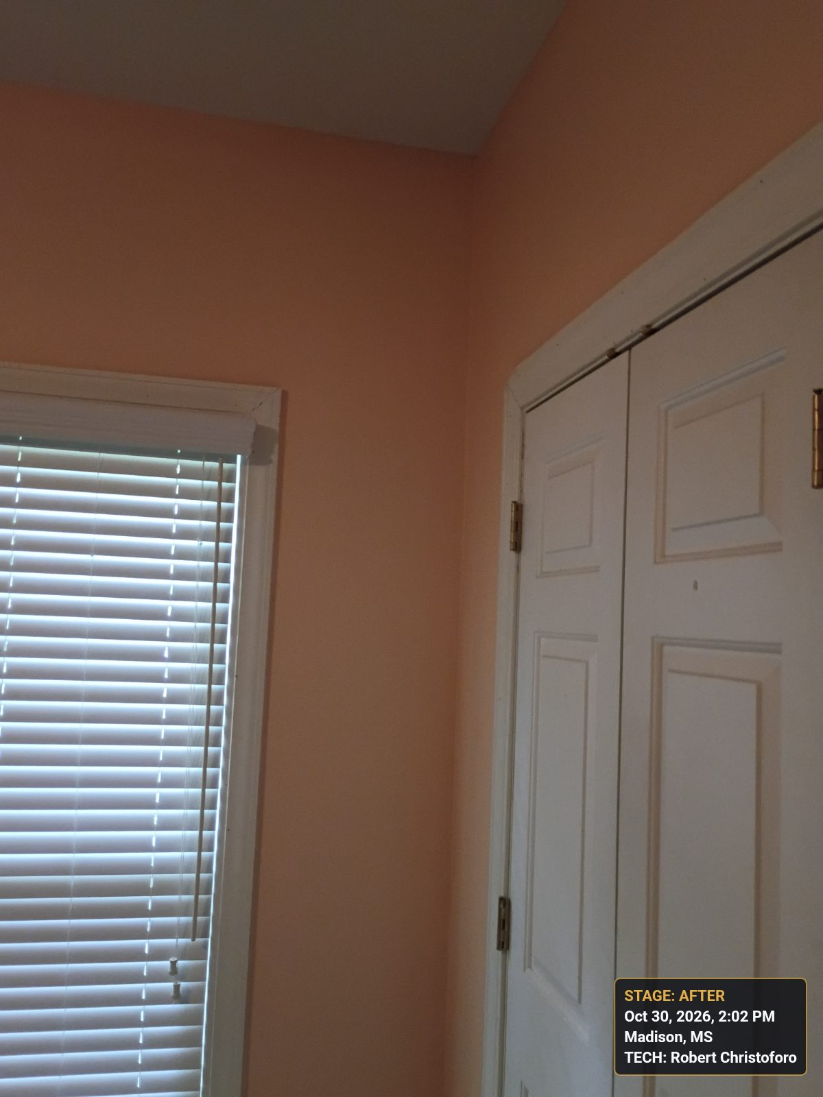 Repainting bedroom walls and trim in Madison, MS