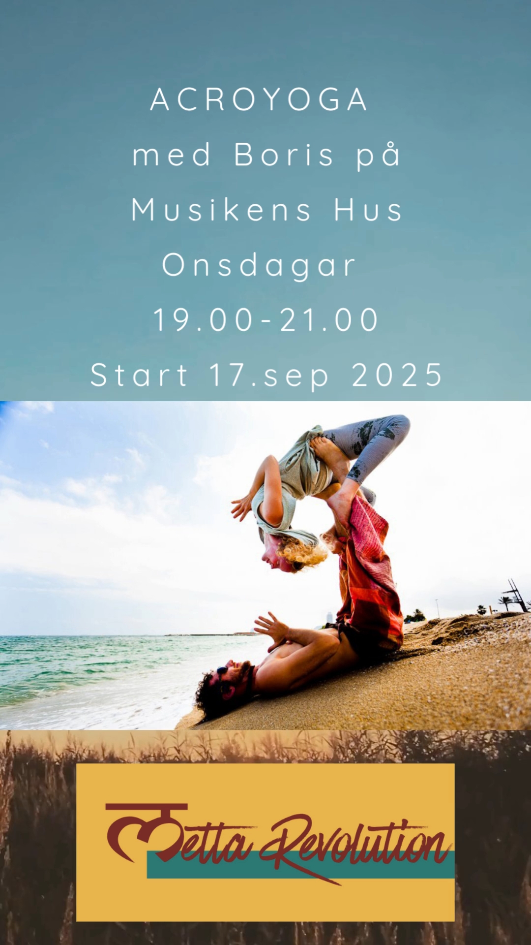 Acroyoga med Boris på Musikens Hus Göteborg