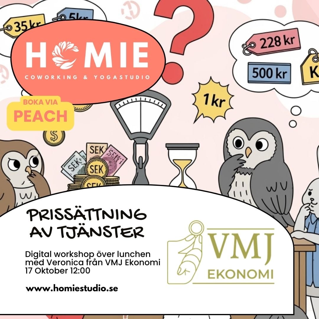 Lunchworkshop Prissättning av tjänster