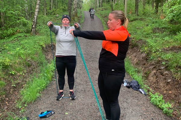 Löpning med löpteknik och Styrka