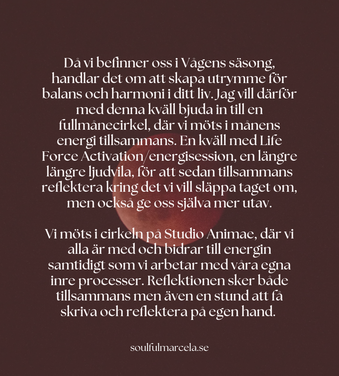 FULLMÅNECIRKEL - Månen i Väduren 🌕