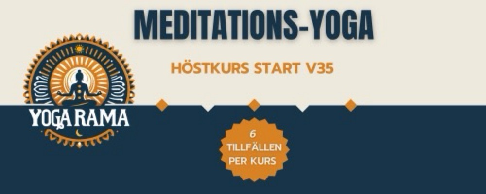 Meditations-Yoga, 60 min, start v35, 6 ggr med Annalena