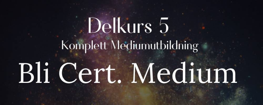 Mediumutbildning delkurs 5 (kull 4)