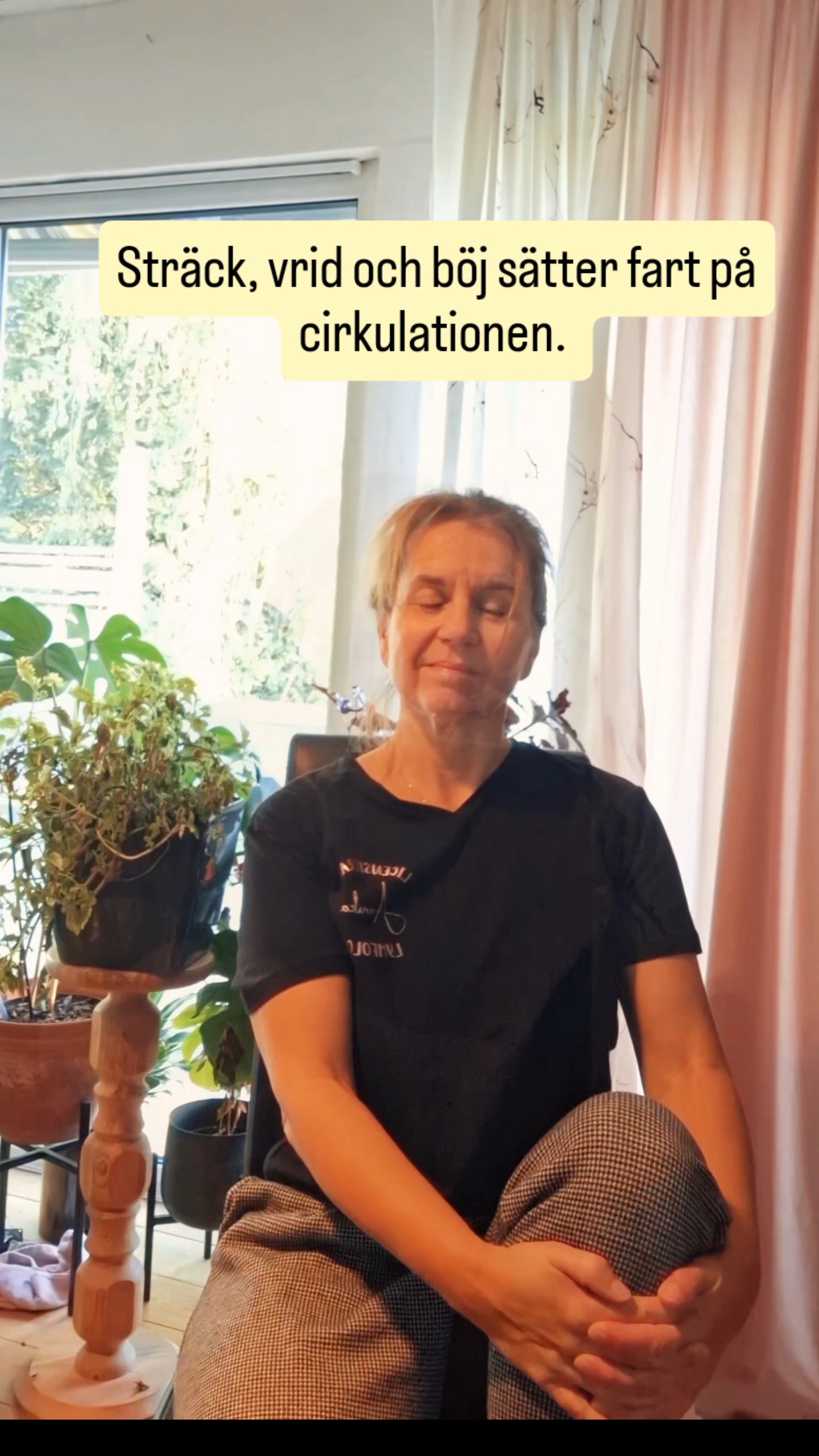 Yoga på stol - Lymfease