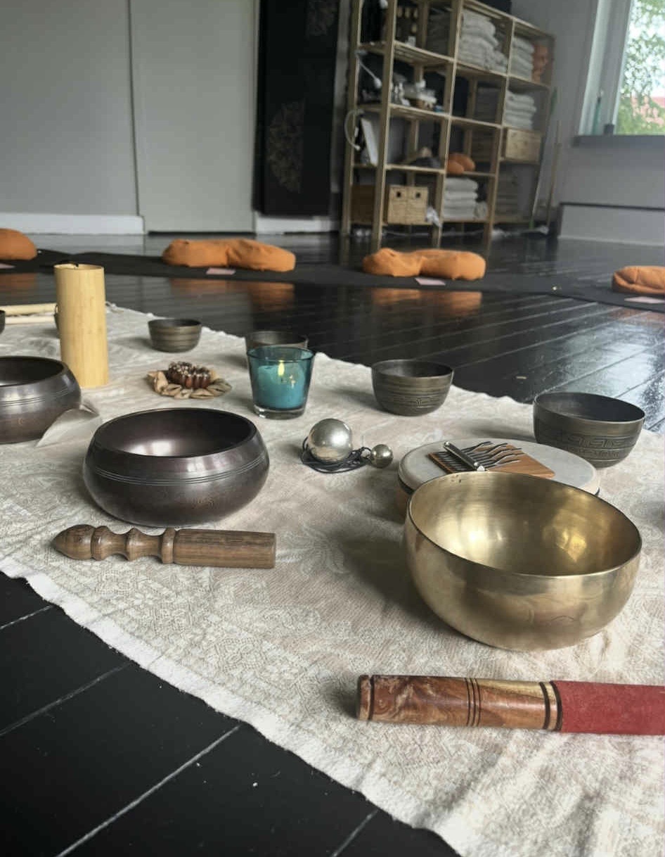 Kakaoceremoni och soundhealing med Jasmine och Karin 🌟🙏🤍