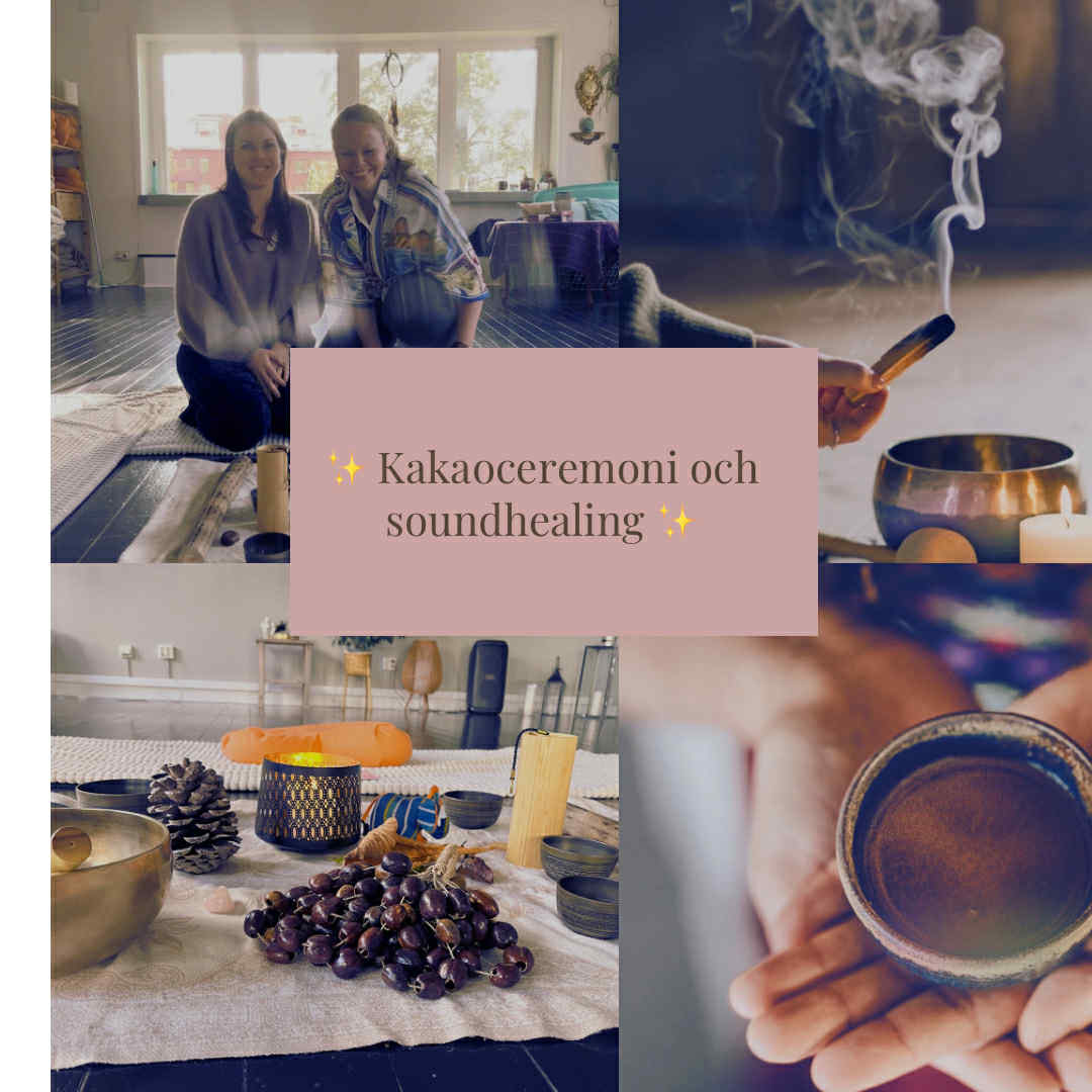 Kakaoceremoni och soundhealing med Jasmine och Karin πππ€