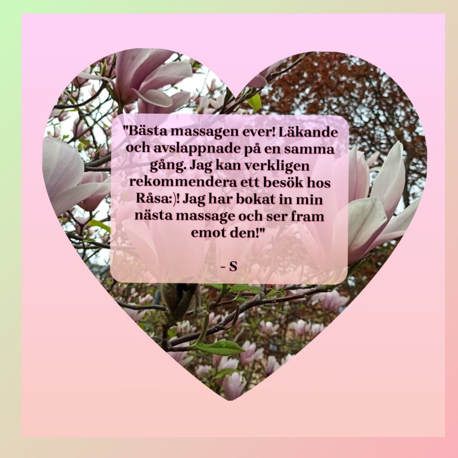 Energimassage (pausat pga skada)