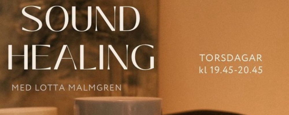 Sound healing med gong & kristallskål, 6 tillfällen