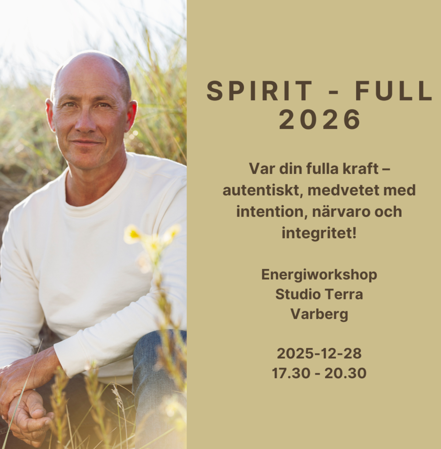 Spirit-Full – 2026. Energiworkshop med Stefan Almer.